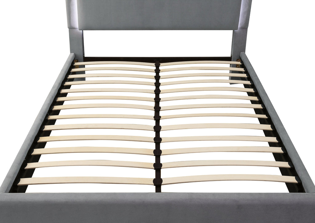 Queen Gray Bed U10128