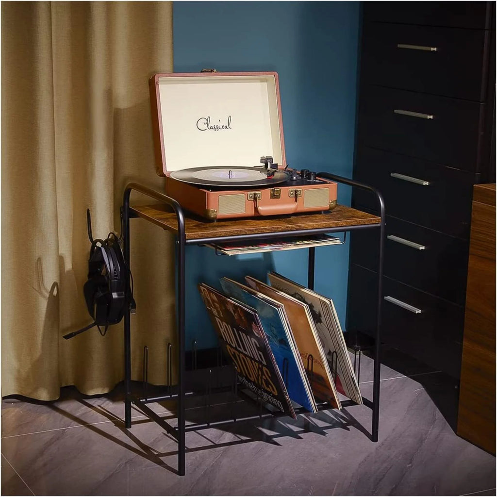 Record Player Stand with Record Storage K517221