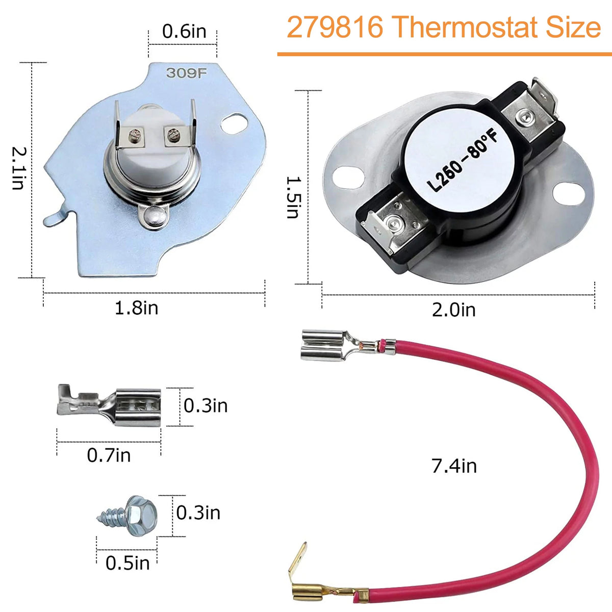 Dryer Heating Element and Thermal Cut-Off Kit Z5280