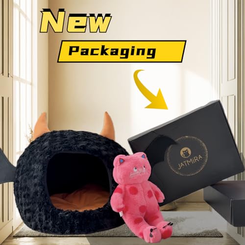 Halloween Cat Bed Warm Plush Removable Cushion M76880