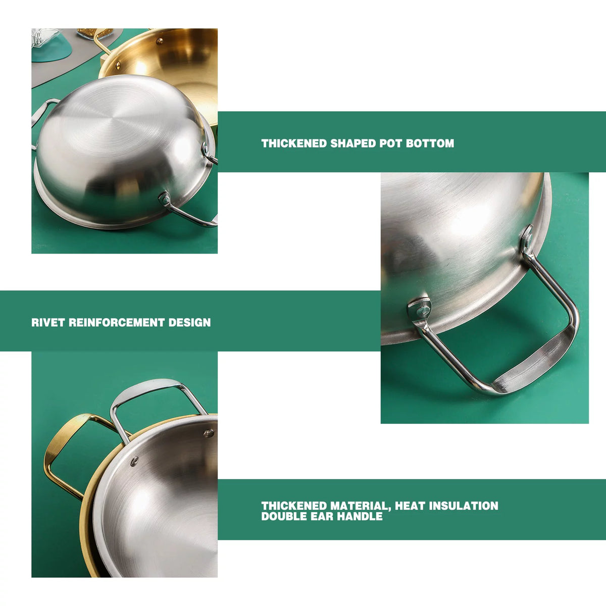 Stainless Steel Dutch Oven Pot V5576