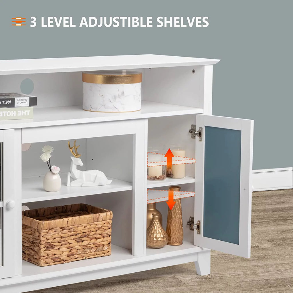 White TV Stand Entertainment Center R880