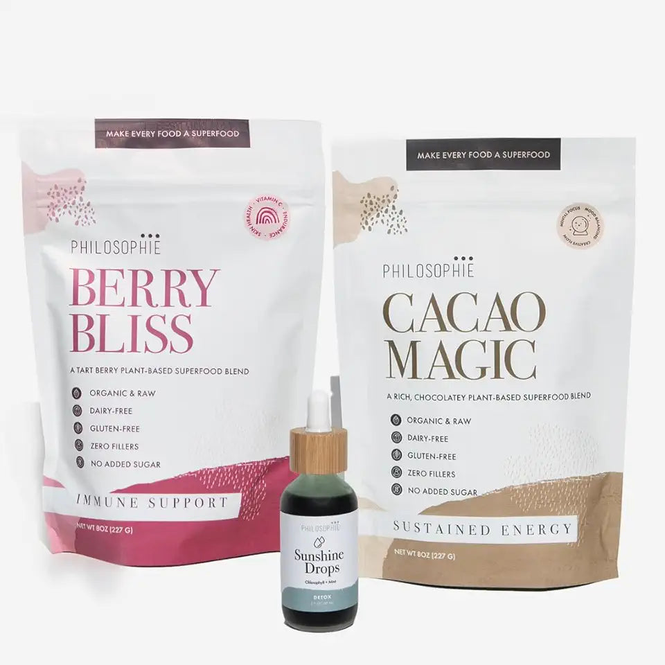 Liquid Chlorophyll & Superfood Powder Blend 3 Pack D3855