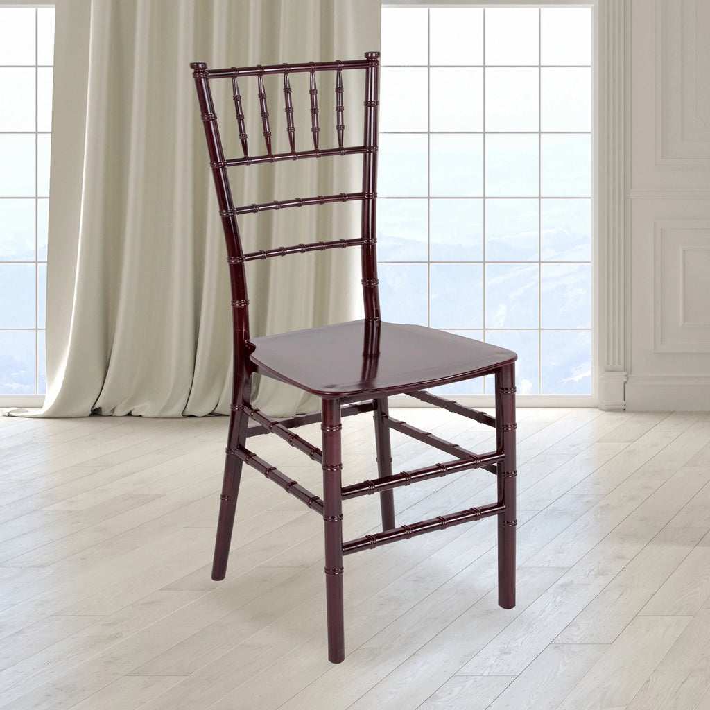 Mahogany Resin Stacking Chiavari Chair F785