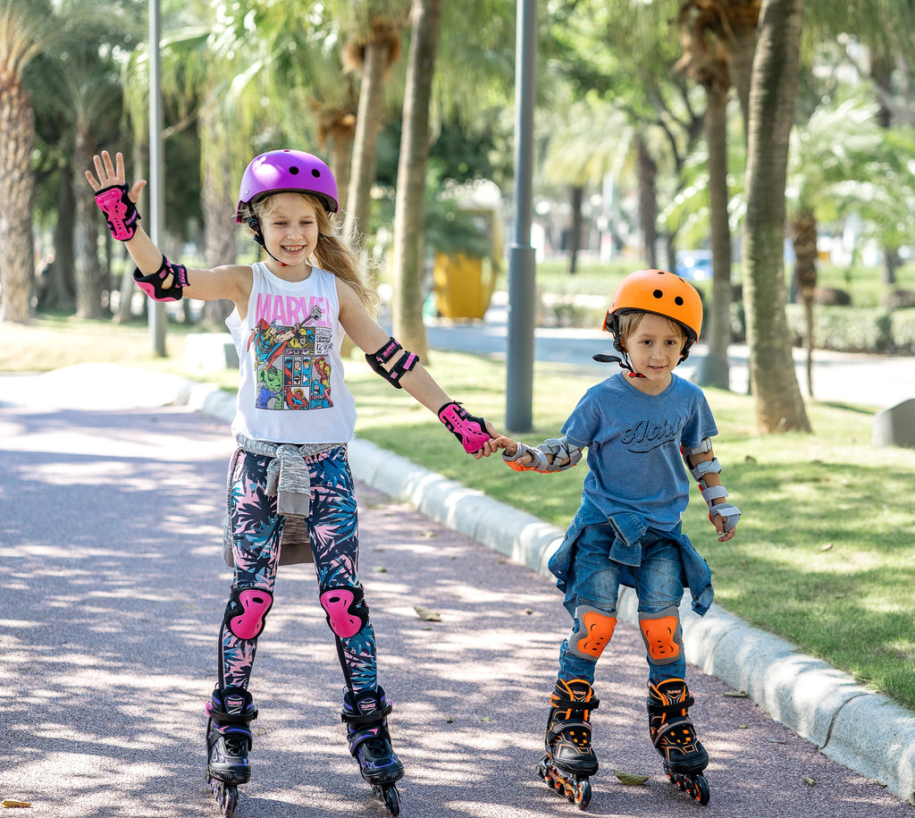 Red Black Adjustable Inline Skates E2214