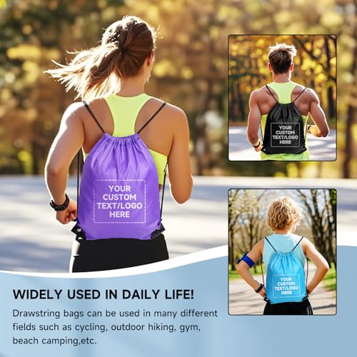 Black Drawstring Backpack 50 Pack O4638
