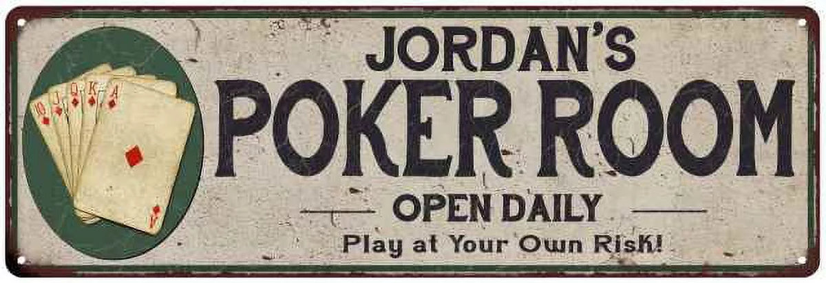 6x18 Metal Sign Game Decor W23145