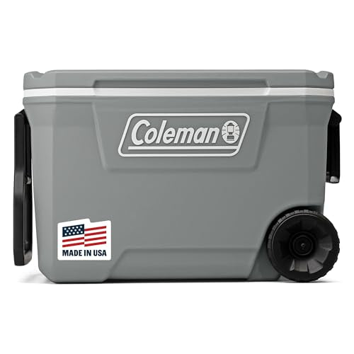Insulated Rolling Cooler with Wheels, 100-Quart T6623
