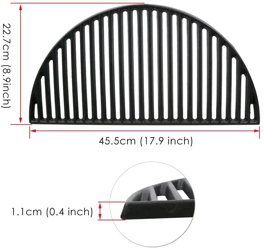 24” Half Moon Cast Iron Reversible Grill Griddle O42982