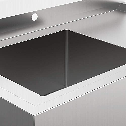 304 Stainless Steel Utility Sink with Drainboard K993