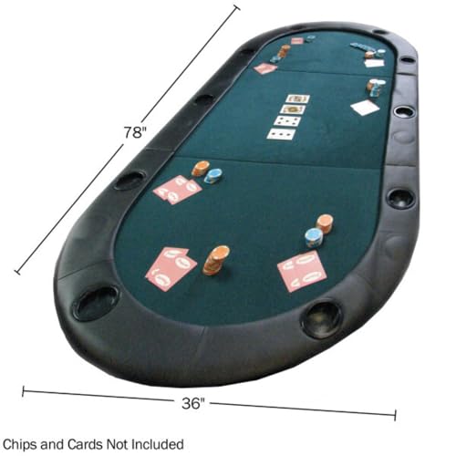 Padded Poker Table Top with Cupholders S424343