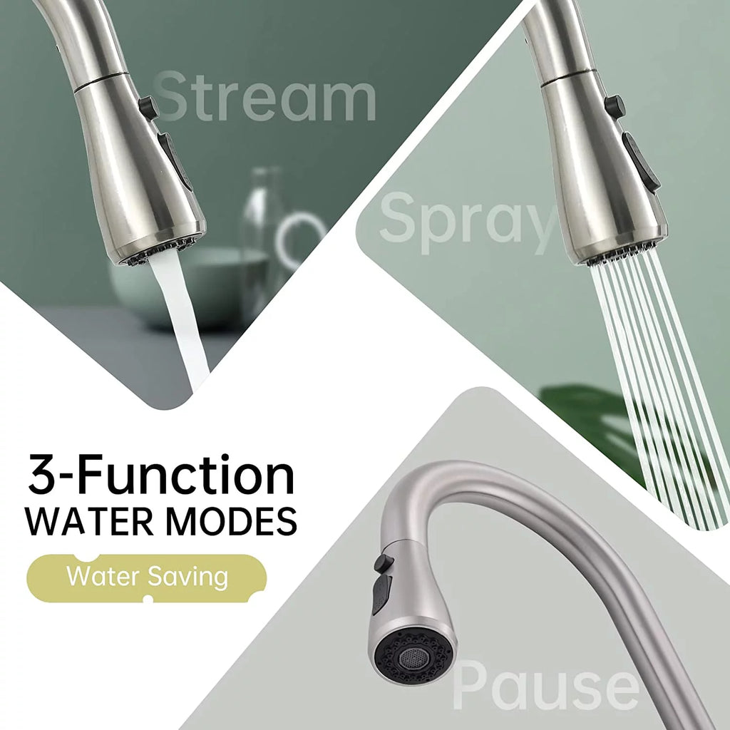 Brushed Nickel Pull Down Kitchen Faucet G271