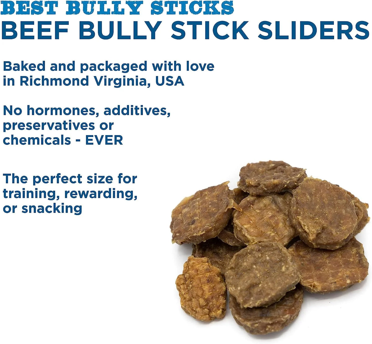 100% Beef Bully Stick Dog Treats 8oz H4647