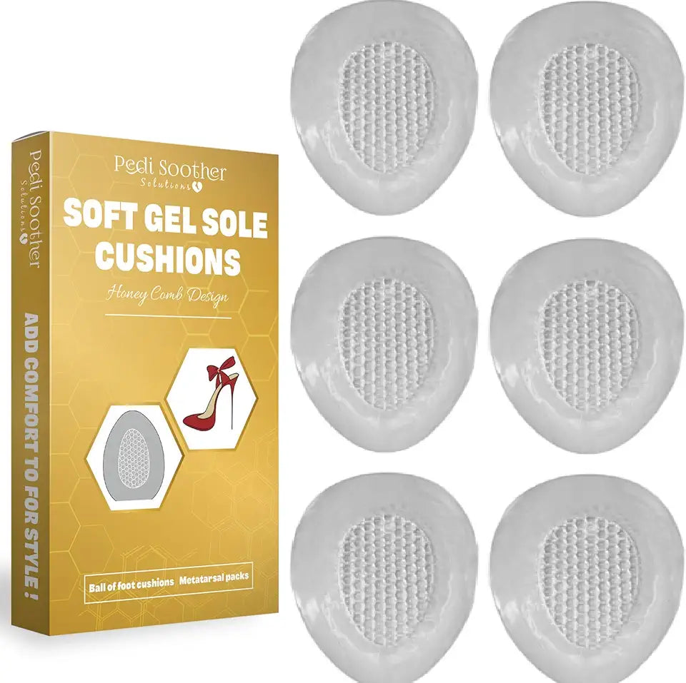 Gel Ball of Foot Cushions Reusable Metatarsal Pads H36686