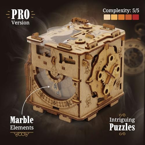 3D Wooden Sequential Puzzle Box O785324