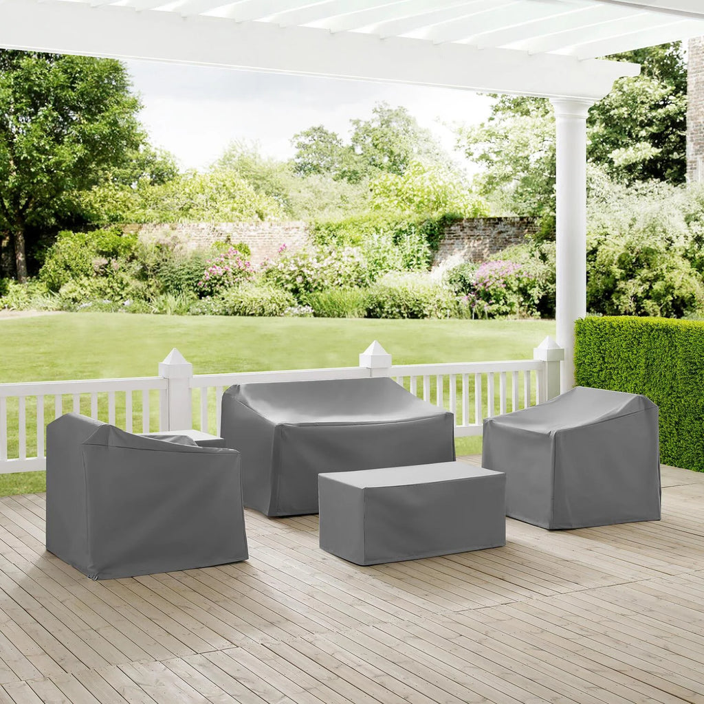 5Pc Furniture Cover Set Gray H131