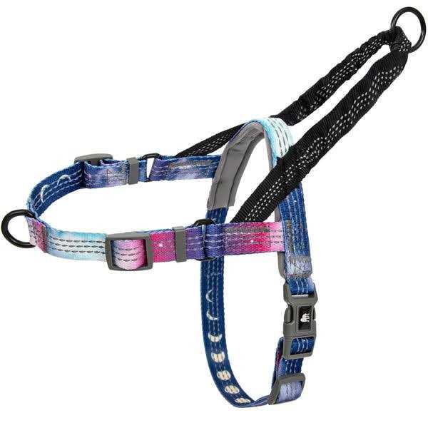 Reflective No Pull Dog Harness with Bungee Handle B3278