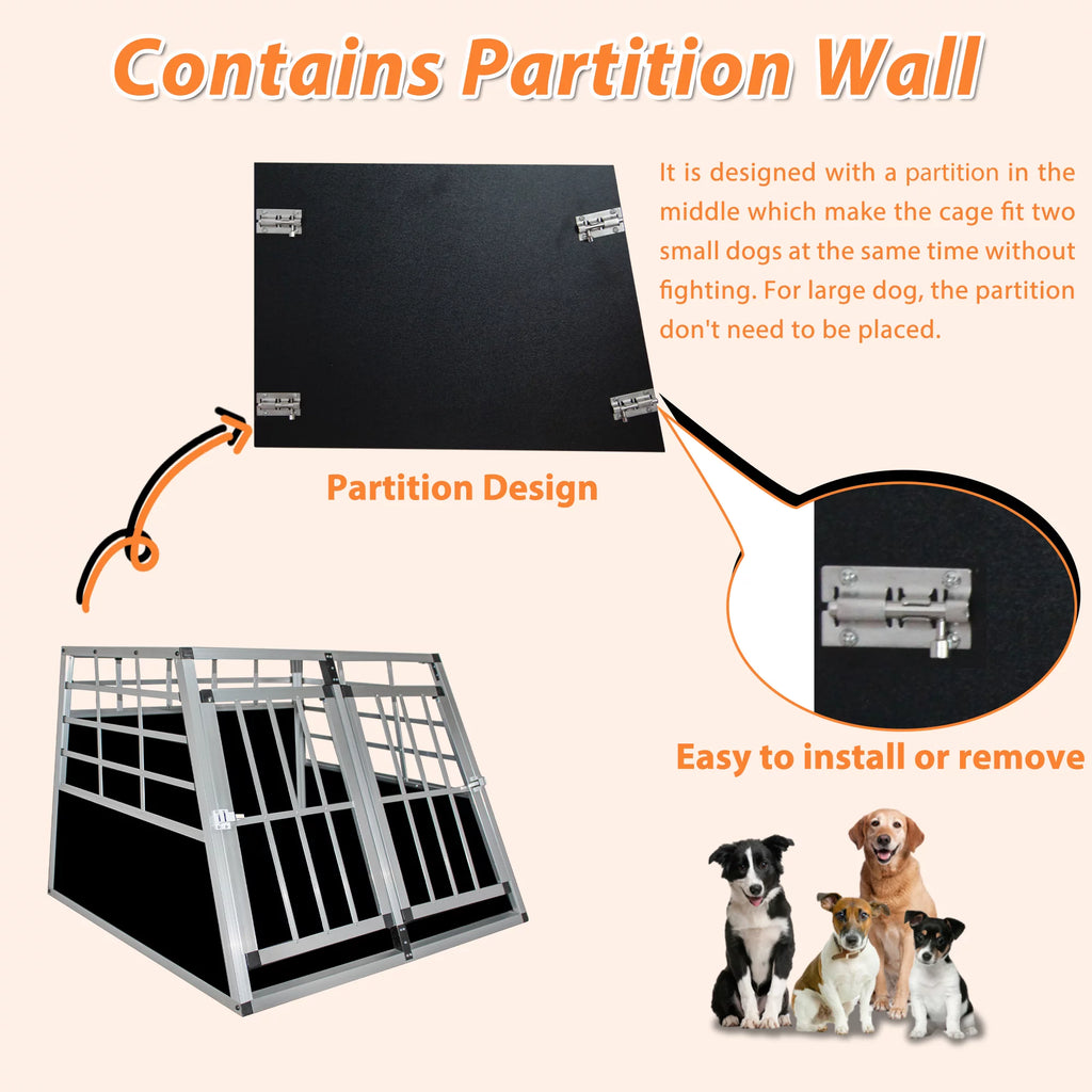 Aluminium Pet Car Transport Cage D330584