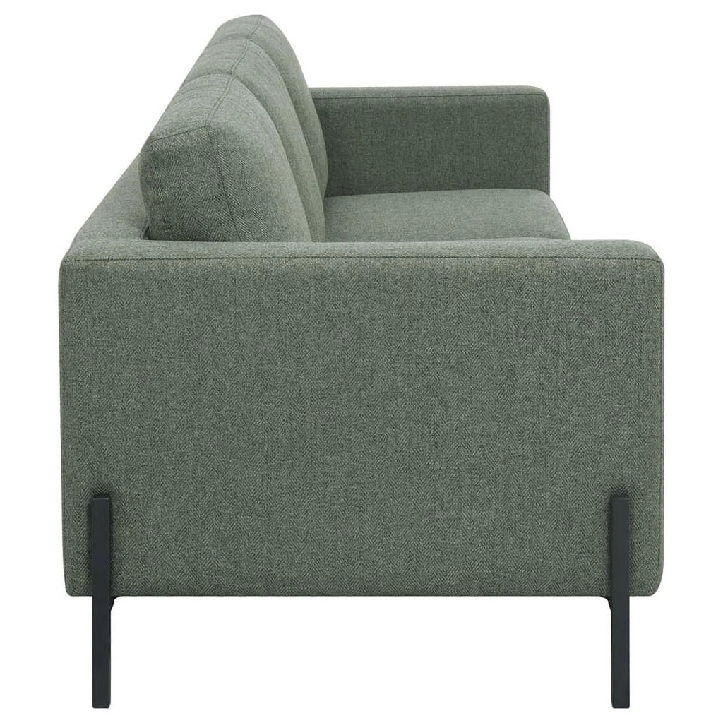Upholstered Fabric Sofa Set with Track Arms U628