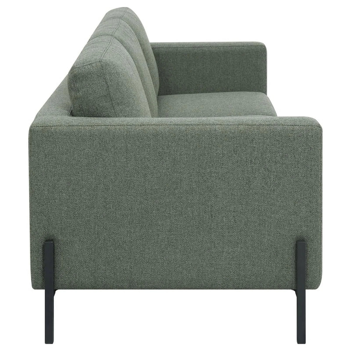 Upholstered Fabric Sofa Set with Track Arms U628