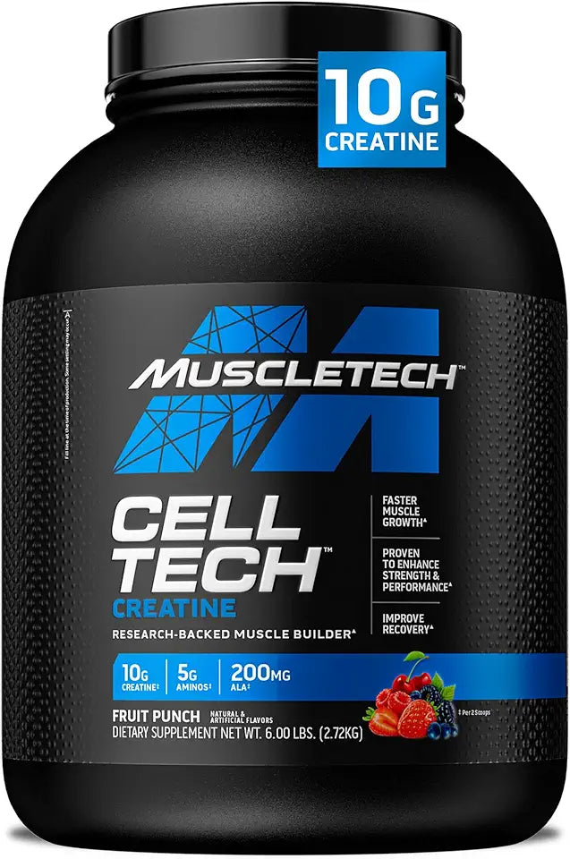 Creatine Monohydrate Powder, Fruit Punch, 6 lbs S23461