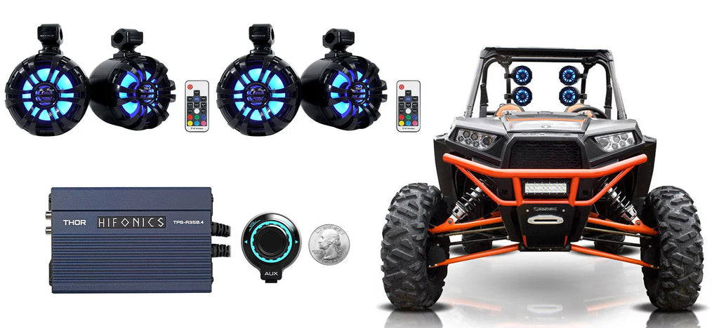 6.5" LED Black Tower Speakers H13001