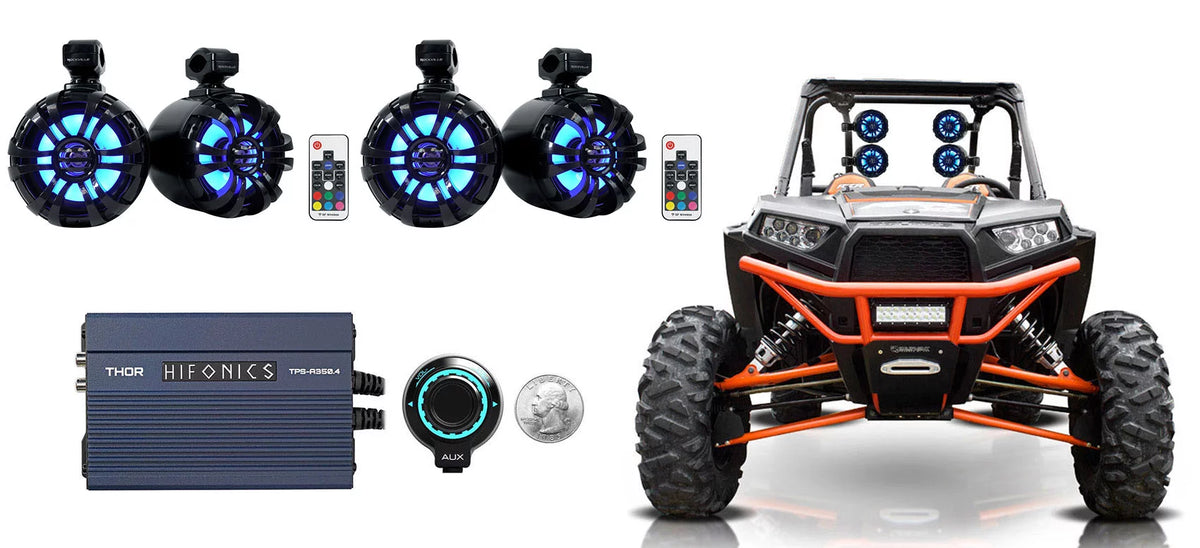 6.5" LED Black Tower Speakers H13001