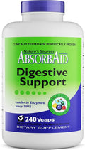 Digestive Support Enzyme Supplement, 240 Veggie Capsules F5790