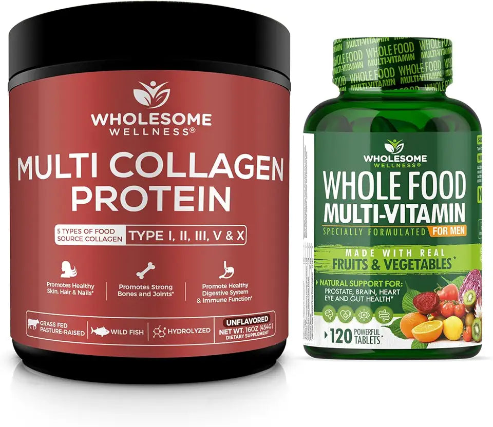 Hydrolyzed Multi Collagen Protein Powder with Whole Food Multivitamin E38842