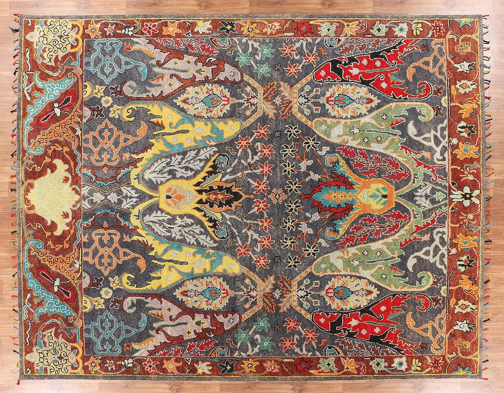 Handmade Tufted 100% Woolen Rugs & Carpet V215