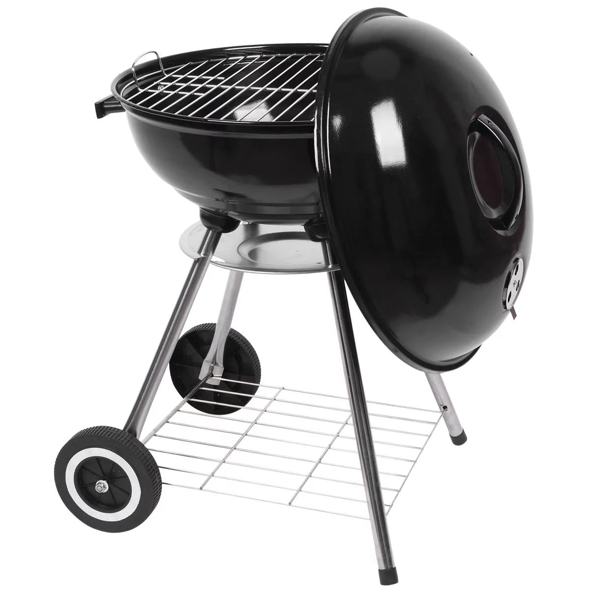 18" Portable Charcoal Grill with Wheels L724066