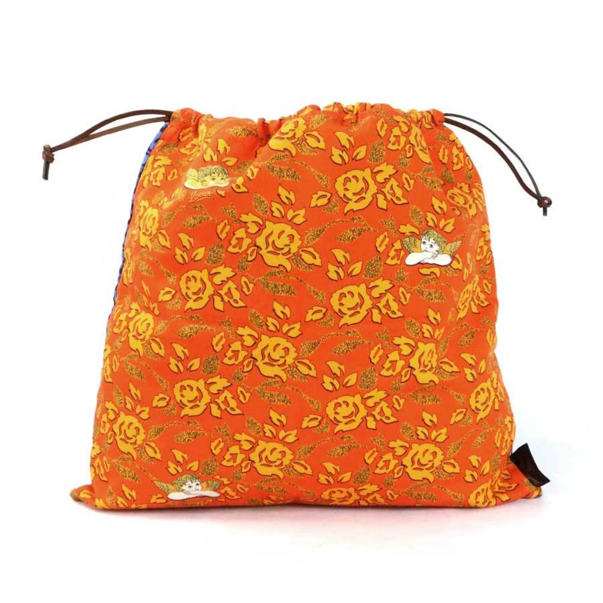 Pre-Owned Cotton Drawstring Pouch Bag J250