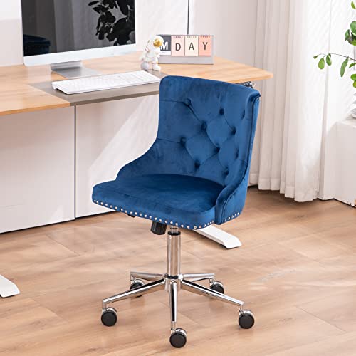 Pink Velvet Office Chair C645