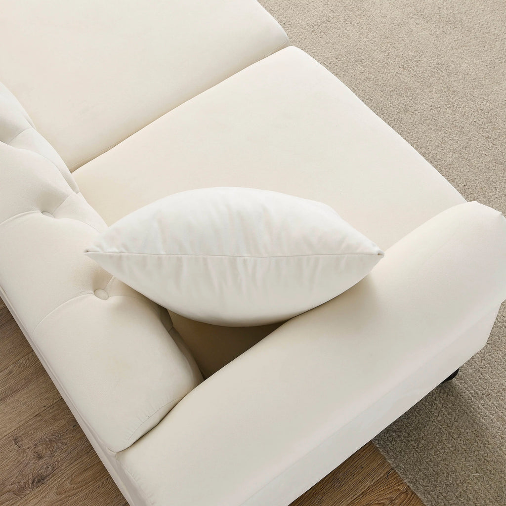 Velvet 3 Seater Button Tufted Sofa T510