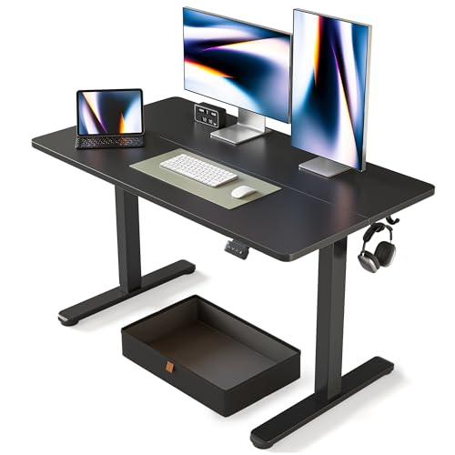 55 x 24 Inches Adjustable Height Electric Standing Desk with Drawer O99991