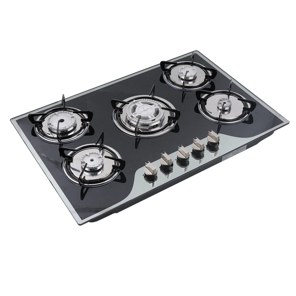 30" Stainless Steel 5 Burner Gas Cooktop E14474