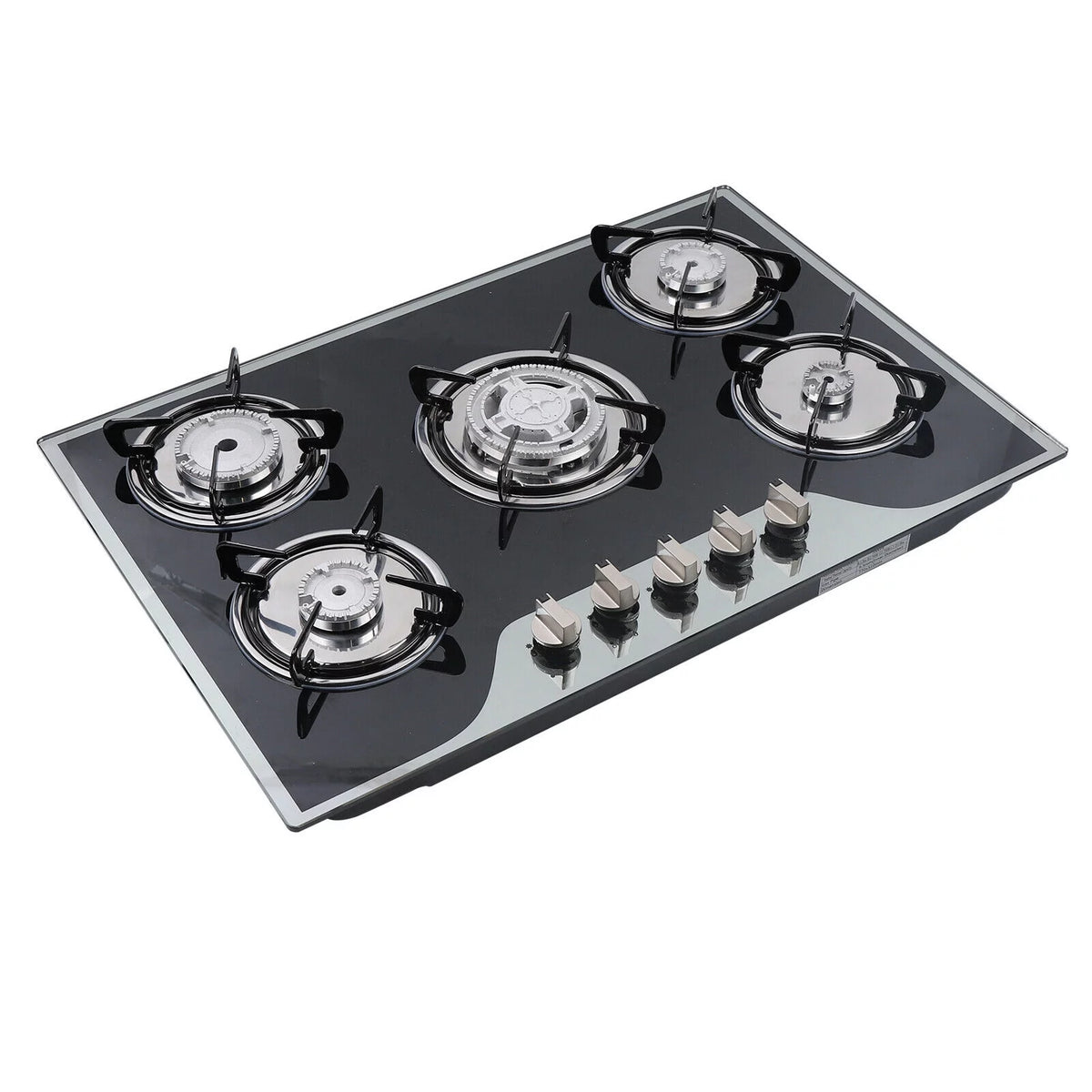 30" Stainless Steel 5 Burner Gas Cooktop E14474