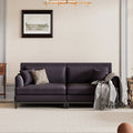Gray Upholstered Sofa with Wooden Legs X958