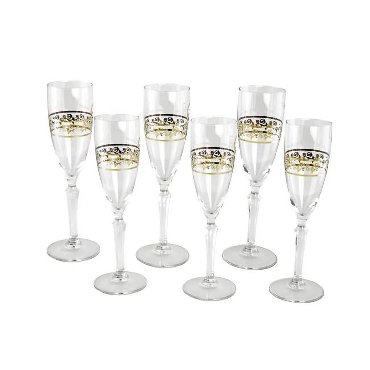 9 in. Flute Glass Set, 6 Piece I699643