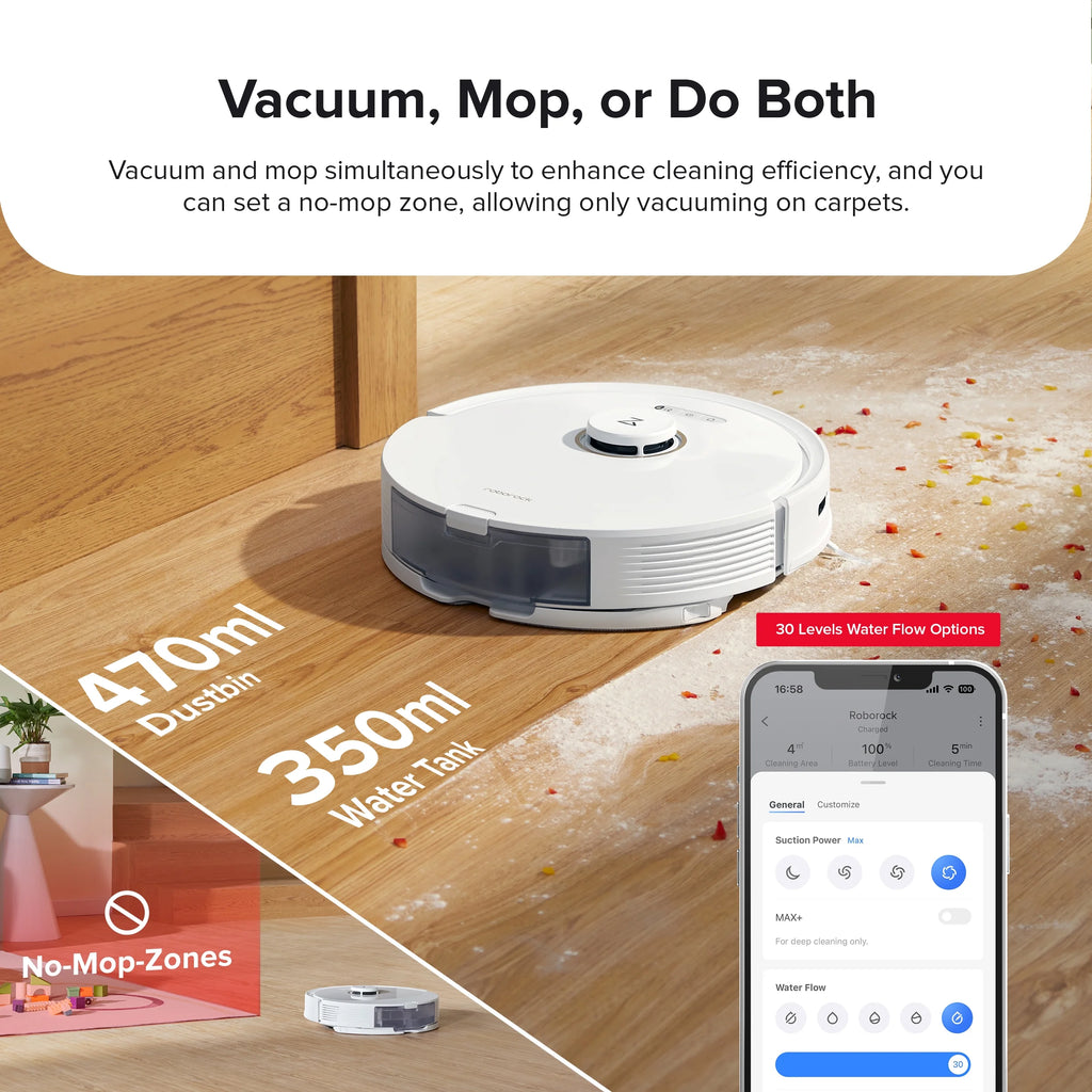 Robot Vacuum and Mop White Z1404