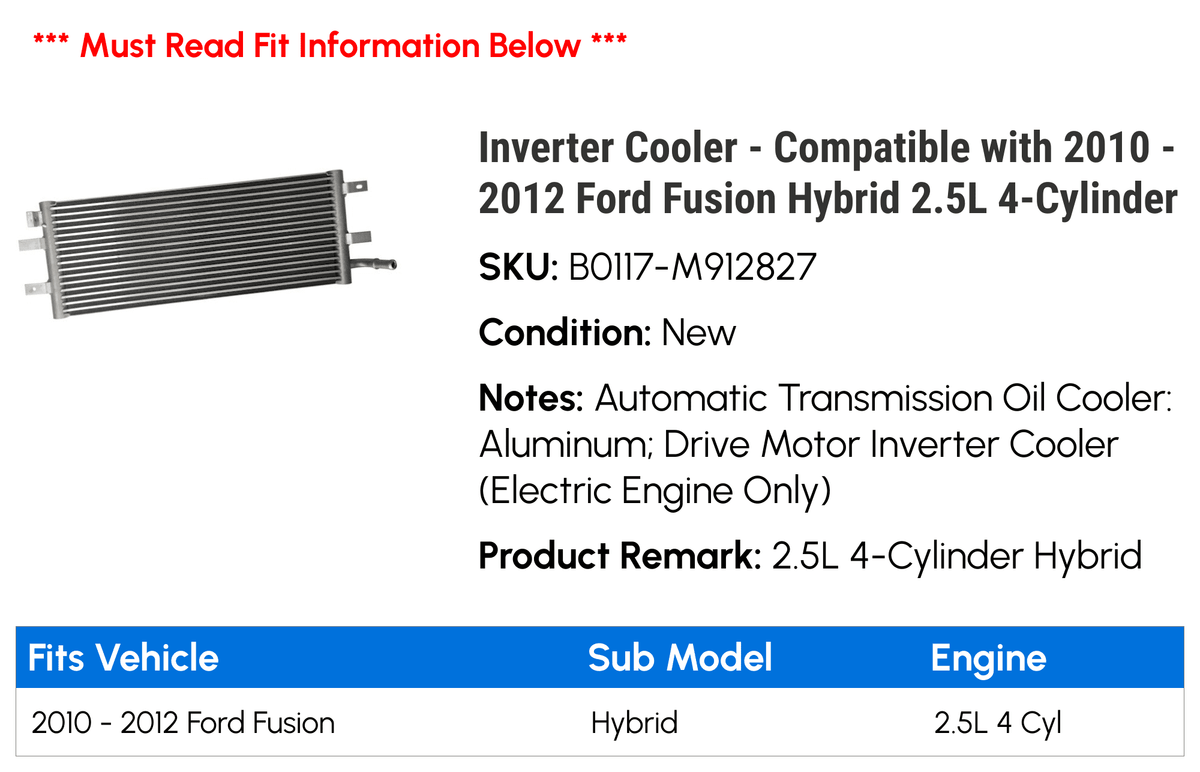 Inverter Cooler G2551