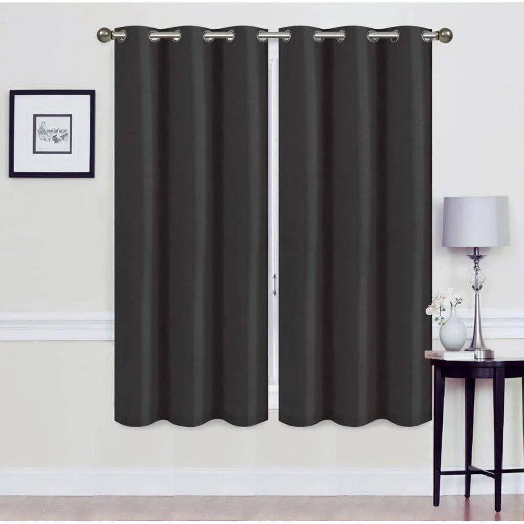 Set of 2 Blackout Grommet Curtain Panel B543556