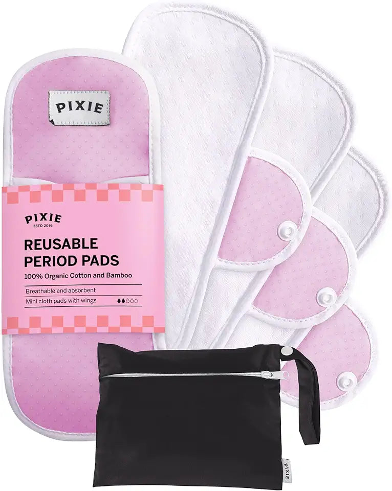 Cotton Cloth Pads Reusable Machine Washable Menstrual Liner Q176030