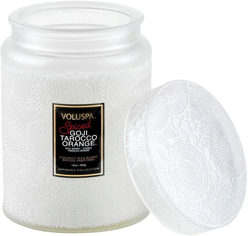 Spiced Goji Tarocco Orange 16oz Jar Candle F199
