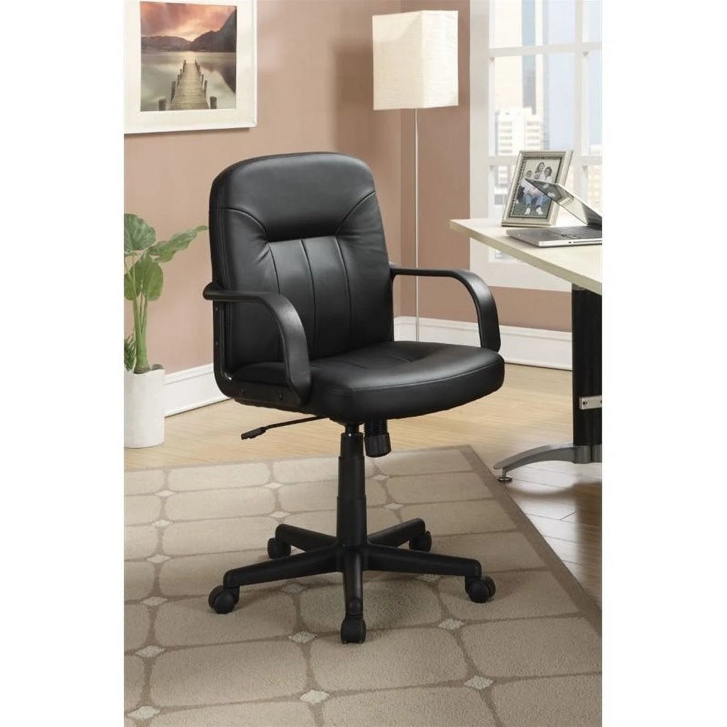 4-Piece Desk Bookcase Office Chair and Mobile File Cabinet Set Y544919