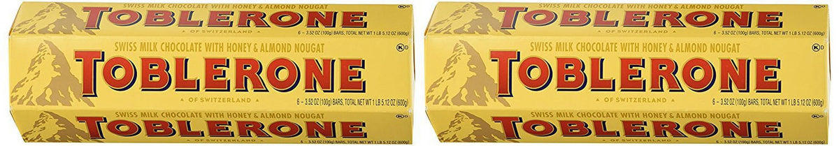 Swiss Milk Chocolate with Honey & Almond Nougat 12 Bars J9845