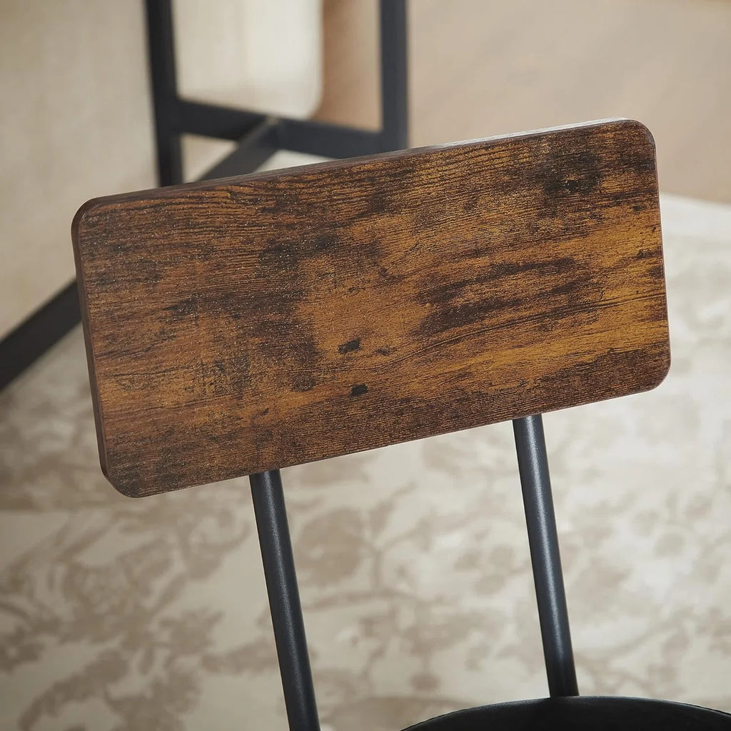 Wood Bar Table and Chairs Set for 3 A4707