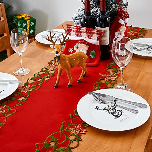 Embroidered Christmas Table Runner 15x69 Inch G994311