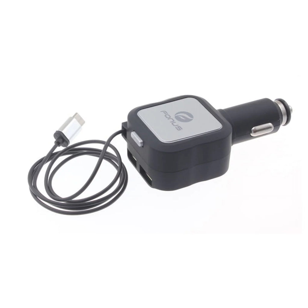 Retractable Mono Earphone with Car Charger Y619