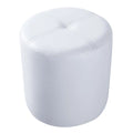 Round Vinyl Ottoman Stool R9828